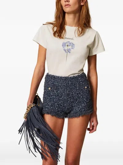 Twinset Printed T-shirt In White