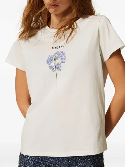 Twinset Printed T-shirt In White
