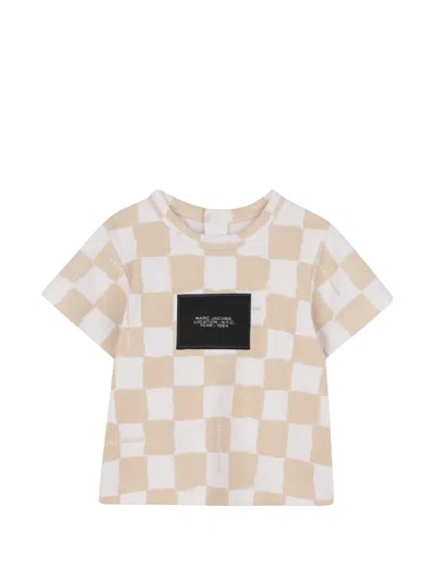 Marc Jacobs Checkerboard Label-patch Tracksuit Set In Neutral