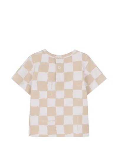 Marc Jacobs Checkerboard Label-patch Tracksuit Set In Neutral
