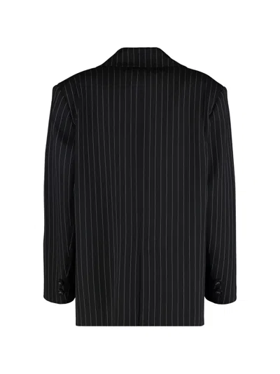 Les Filles D'eva Peak-lapel Blazer In Black