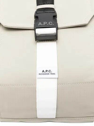 Apc Buckled Backpack In Neutral