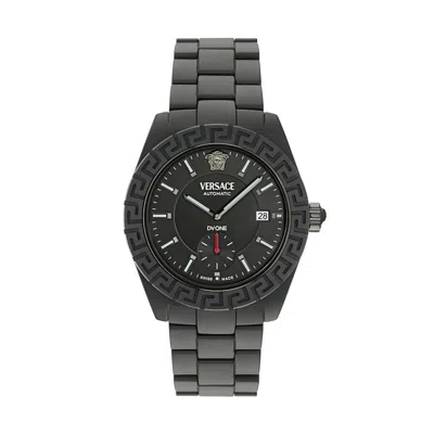 Versace Dv One Automatic 43mm In Gray