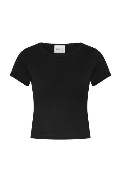 Posse Clover Tee In Black