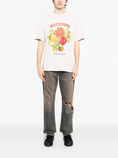 Melt Floral Print T-shirt In Pattern