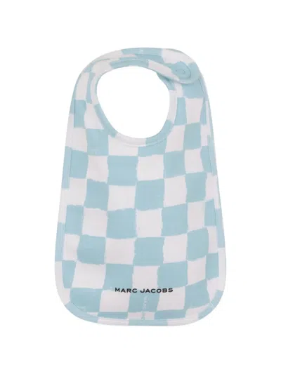 Marc Jacobs Collared Chequered-pattern Pyjama Set In Blue