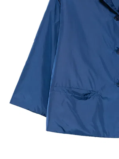 Aspesi Button-fastening Front-pocket Jacket In Blue