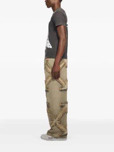 Off-white Eagle-print T-shirt In Gray