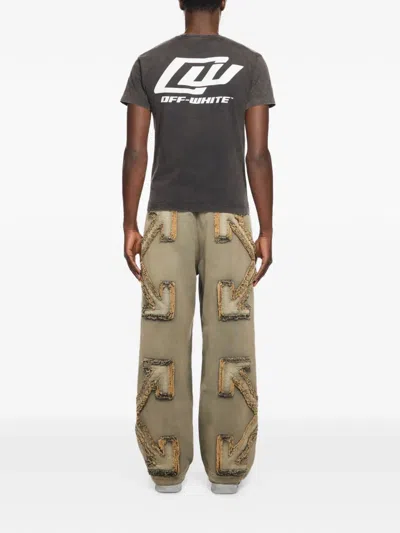 Off-white Eagle-print T-shirt In Gray