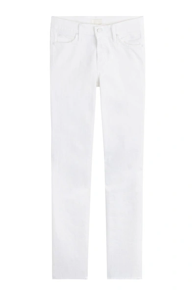 Mother The Looker Skinny Jeans In White