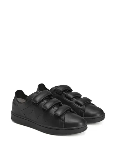 Y-3 Stan Smith Hook-and-loop Sneakers In Black