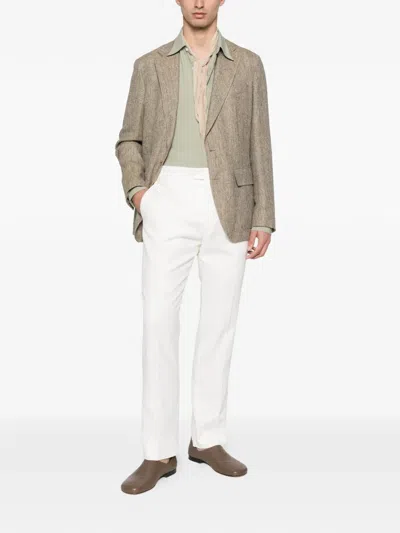 Fursac Single-breasted Notched-lapel Blazer In Multi