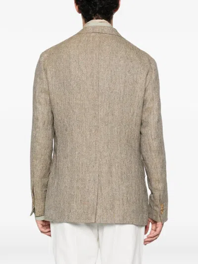 Fursac Single-breasted Notched-lapel Blazer In Multi