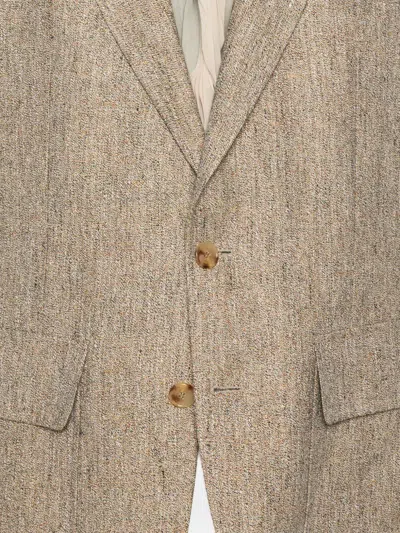 Fursac Single-breasted Notched-lapel Blazer In Multi