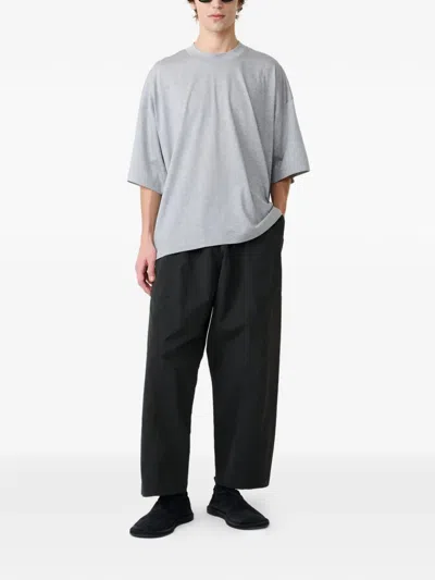 Studio Nicholson Piu Oversized T-shirt In Gray