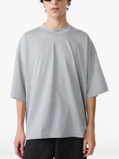 Studio Nicholson Piu Oversized T-shirt In Gray