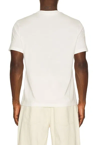 Frame Light Cotton Tee In White