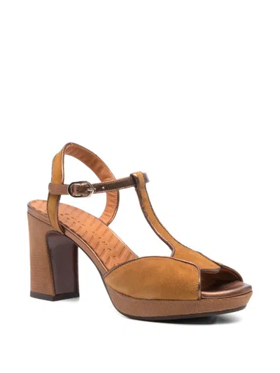 Chie Mihara Keduni T-strap Leather Sandals In Multi