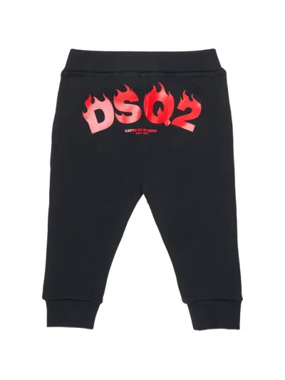 Dsquared2 Drawstring Tracksuit Bottoms In Black