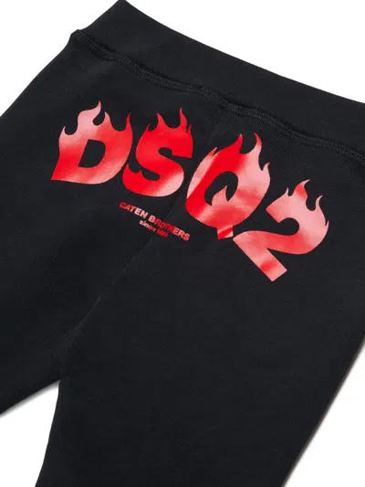 Dsquared2 Drawstring Tracksuit Bottoms In Black