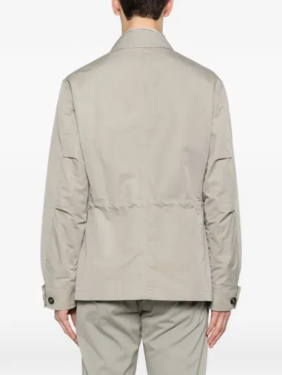 Eleventy Patch-pocket Jacket In Neutral