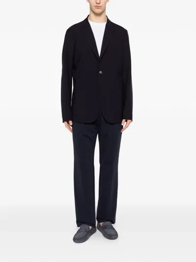 Herno Single-breasted Jacket In Black