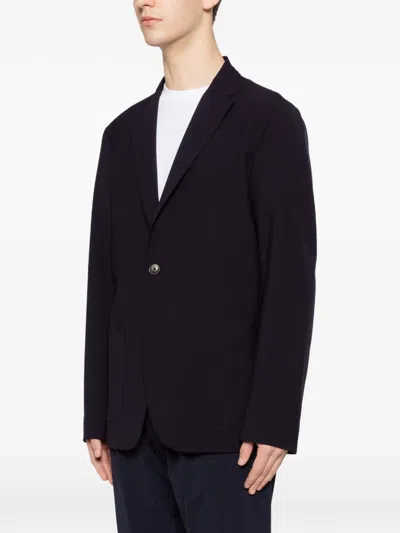 Herno Single-breasted Jacket In Black
