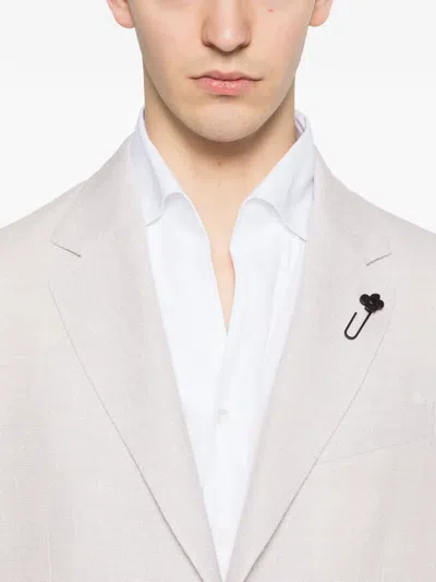 Lardini Patch-pocket Blazer In Pink