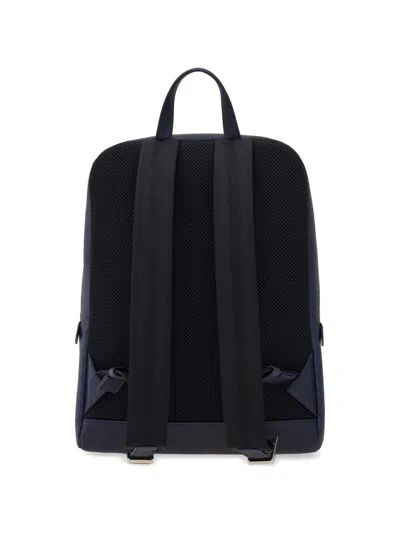 Ferragamo Embossed Gancini Backpack In Blue