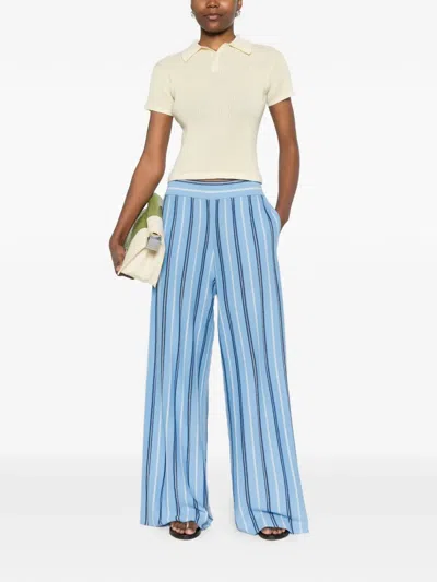 Bompard Striped-pattern Palazzo Pants In Multi