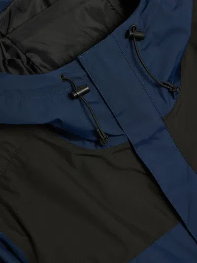 The North Face Seasonal Mountain Button Hooded Jacket In Blue