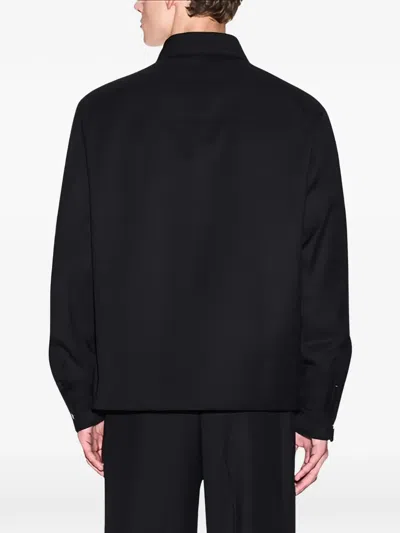 Armani Exchange Flap-pocket Jacket In Black