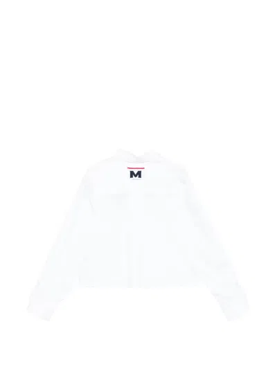 Msgm Buttoned Collared Shirt In White