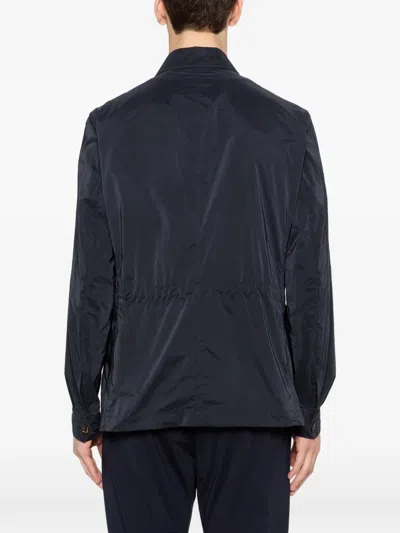 Montecore Flap-pocket Shirtjacket In Blue