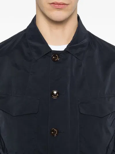 Montecore Flap-pocket Shirtjacket In Blue