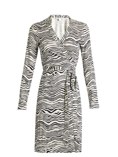 Diane Von Furstenberg New Jeanne Two Dress In Navy White | ModeSens
