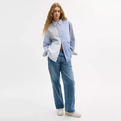 Coach Repurposed Cotton Patchwork Oxford Shirt In White | ModeSens