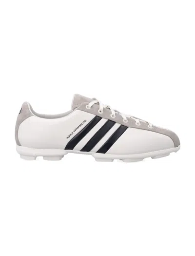 Y-3 Field Leather And Suede Sneakers In White