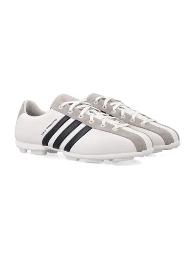 Y-3 Field Leather And Suede Sneakers In White