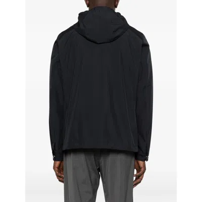 Moorer Hooded Pocket Jacket In Blue