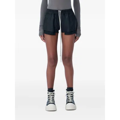Rick Owens Elasticated Drawstring Shorts In Black