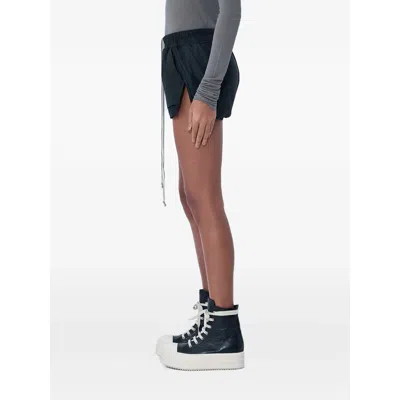 Rick Owens Elasticated Drawstring Shorts In Black