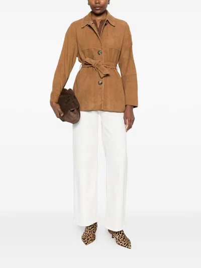 Peuterey Brown Solid Jacket In Brown