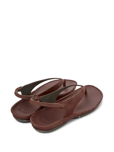 Camper Right Isla Sandal In Burgundy
