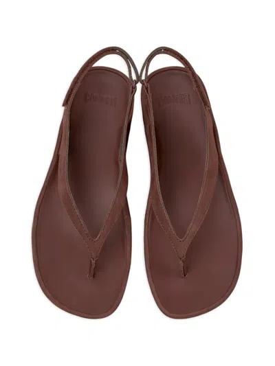 Camper Right Isla Sandal In Burgundy