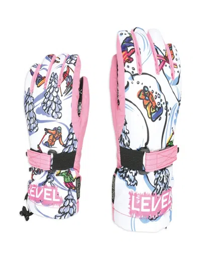 图案印花滑雪手套