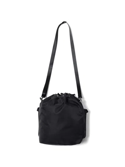Makavelic Drawstring Double-pocket Shoulder Bag In Black