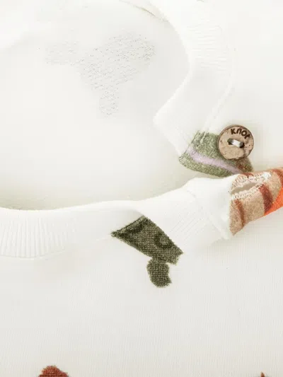 Knot Little Astronaut Patterned Bodysuit In Multi