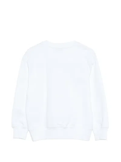 Msgm Logo-print Sweatshirt In Yellow
