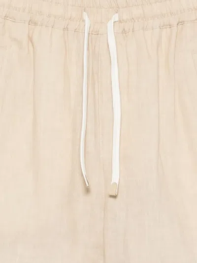 Eleventy Drawstring Deck Shorts In White